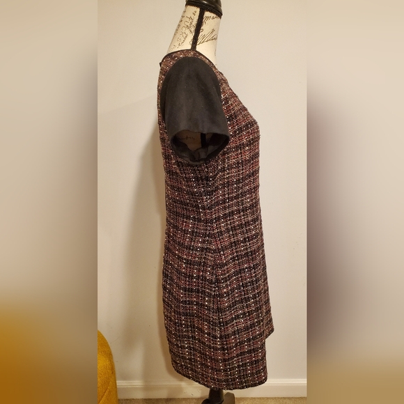 Banana Republic Brown  Black and Tan Sheath Mini Dress,Size 10. - Picture 3 of 13